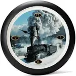 Mark Feldstein Locomotive Legends Steam Engine Train Sound 13 Inch Wall Clock