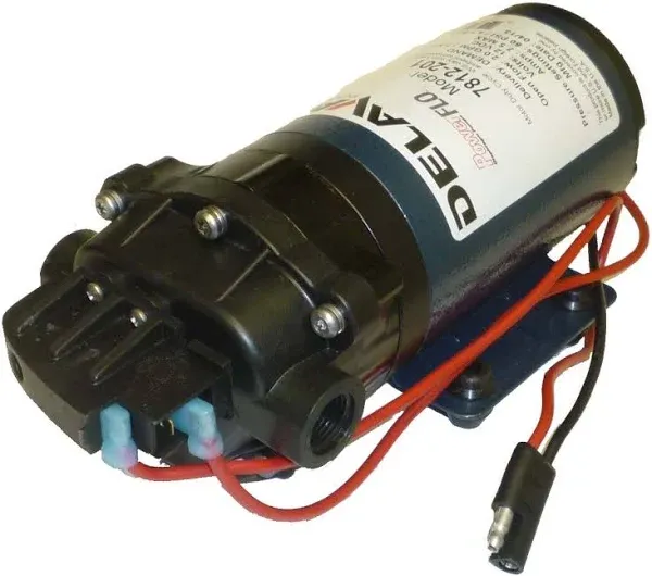 Delavan 7822FS-201-SBIP I Series 12 Volt Electric 60 PSI 2.2 GPM Bypass, On Demand, and Bypass-Demand Diaphragm Pump