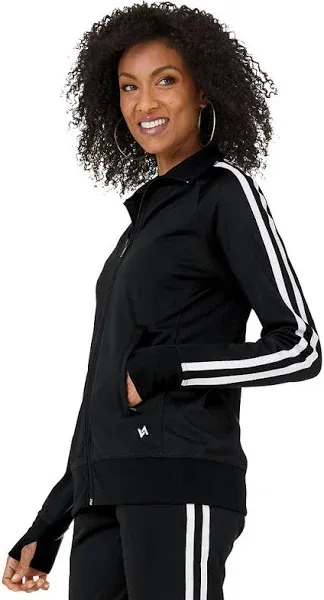 Vevo Active Women's Striped Track Jacket