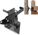 Heavy Duty Self Locking Latch, Black Gravity Gate Latch For Inward and Outwar...