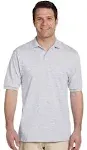 Jerzees Men's SpotShield Short Sleeve Polo Shirt, Size: Medium, Gray