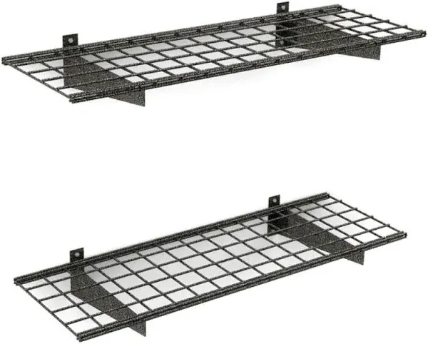 Hyloft 00651 2-Pack Heavy Duty Steel Wall Garage Shelving 45-Inch X 15-Inch W...