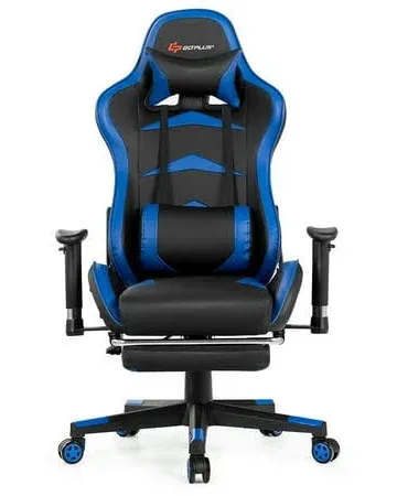 Massage Gaming Chair with Footrest