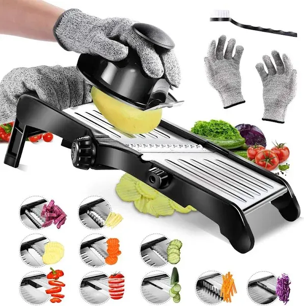 Mandoline Adjustable Stainless Steel Food Slicer | Masthome