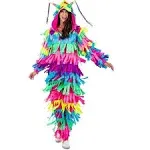 Colorful Piñata Costume for Adults - Fun & Festive Halloween Party Outfit - Vibrant Rainbow Halloween Costume | Tipsy Elves