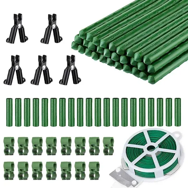 7/16&#034; Garden Stakes,60pcs 16&#034; Plant Stakes DIY 3ft 4ft 5ft 6ft Plant Support ...