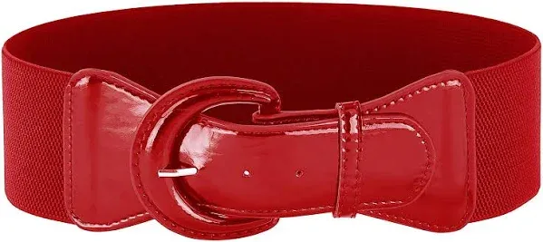 grace karin Women's GRACE s Wide Stretchy Cinch Belt 3 Inch Vintage Chunky Buckle Belts s-XXXXL