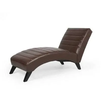 Christopher Knight Home Stillmore Contemporary Channel Stitch Chaise Lounge