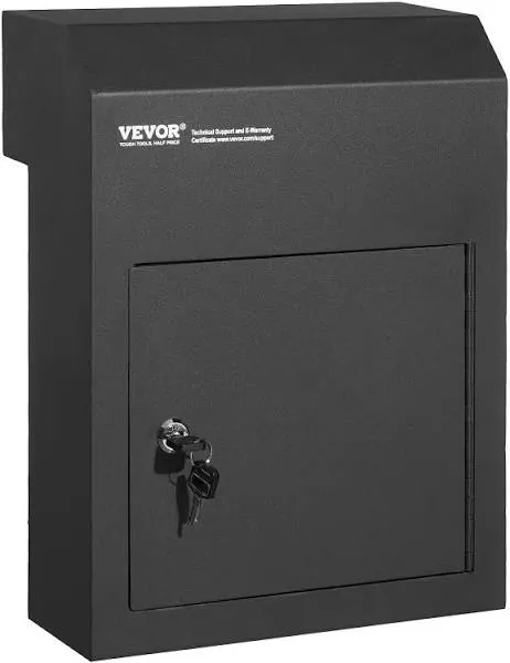 VEVOR Through The Door Key Drop Box, Heavy Duty Steel Through the Door Mailbox w