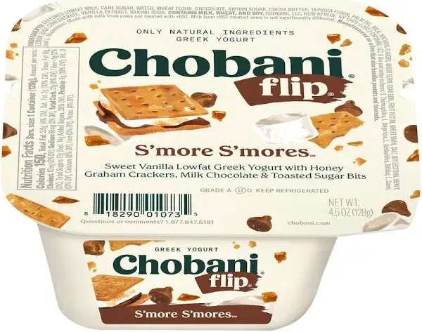 Chobani Flip Low Fat Greek Yogurt S'more S'mores