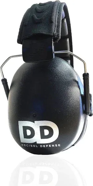 NEW BOXED DECIBEL DEFENSE black 37DB NRR EAR MUFFS SAFETY EAR PROTECTION