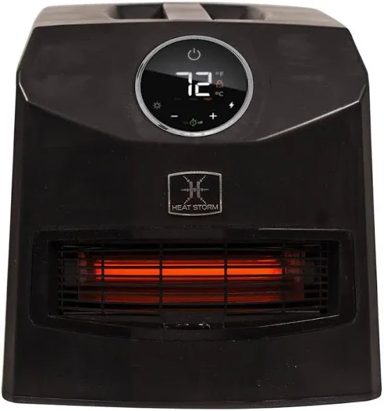 Heat Storm HS-1500-IMO Portable Infrared Heater, 10 lbs, Mojave Black