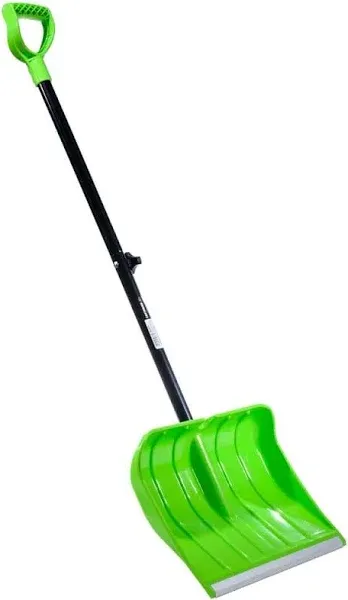 Earthwise SN001 18&#034; Poly Lightweight Snow Shovel, Green 18-Inch