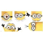 RoomMates Despicable Me 3 Peeking Minions Giant Peel & Stick Wall Decals