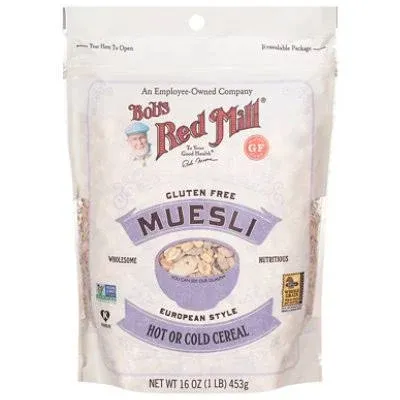 Bob's Red Mill European Style Hot or Cold Cereal Muesli (16 oz)