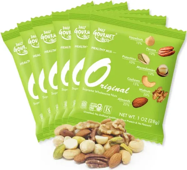 - Unsalted Mixed Nuts Snack Packs/Individu<wbr/>ally Wrapped Snacks/Nut Snacks/No P...