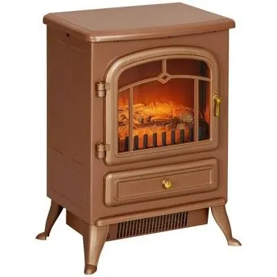 Homcom Electric Fireplace Heater with Realistic LED Flames