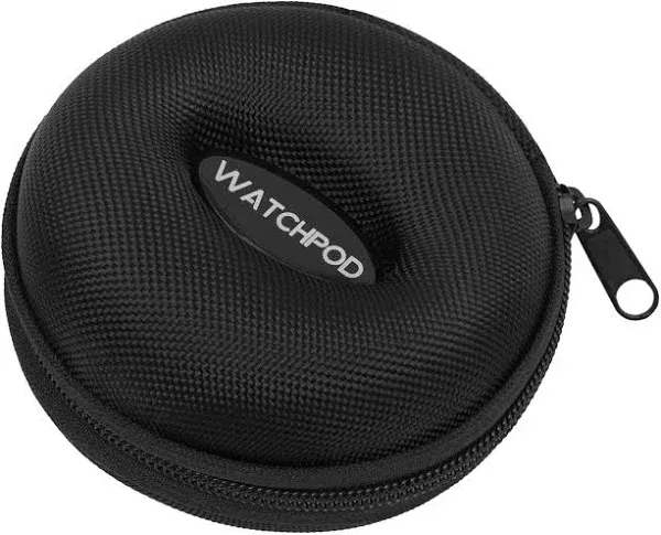 WATCHPOD Travel Watch Case | Single Watch Box w/ Zipper for Storage | Cushioned