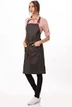 Chef Works ABWT051BNB0 Boulder Bib Apron Brown-Black