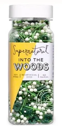 Into the Woods Natural Confetti Tree Sprinkles by Supernatural, No Artificial Dyes, Soy Free, Gluten Free, Vegan, 3oz