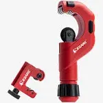 EZARC Pipe Cutter - Tubing Cutter Set with Mini Tube Cutter, Copper Pipe Cutter Tool 3/16" To 2" Outer Diameter For Cutting Aluminum Pvc Thin