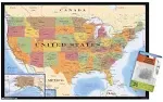 Trends International USA Time Zones Wall Poster