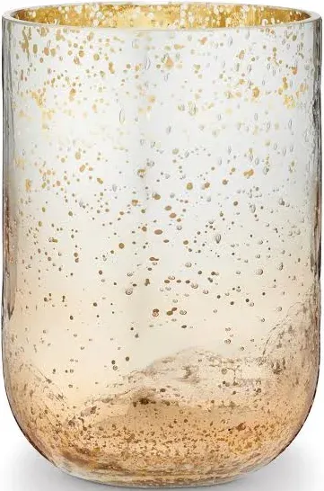 Balsam & Cedar Large Crackle Glass Candle