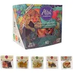 Alibú Dried Fruit Tea Infusions - Variety Pack - Certified Vegan, 100% Natural, Hot or Iced, Caffeine Free, Eat and Drink - Box of 2.12 oz