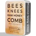 Bees Knees Raw Honeycomb, 100% Edible, All-Natural Gourmet Honeycomb in Double Sealed Packaging 7 oz., Acacia Honey Comb with Sweet Light Flavor, Gluten Free, Paleo Friendly, Foodie Gifts, Charcuterie, Tea Gifts, Unique Gift Ideas