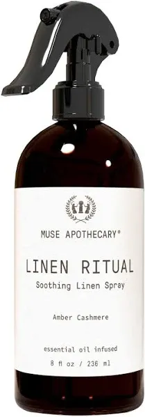 Muse Apothecary Linen Ritual - Aromatic, Soothing, and Relaxing Linen Spray for Bedding, Laundry and Fabric Spray Freshener - Infused with Natural Aromatherapy Essential Oils - Lavender Serenity