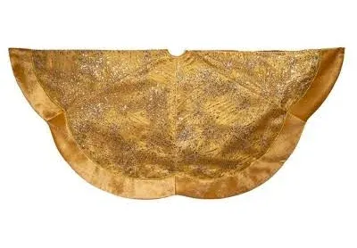 60" Gold Glitter Tree Skirt