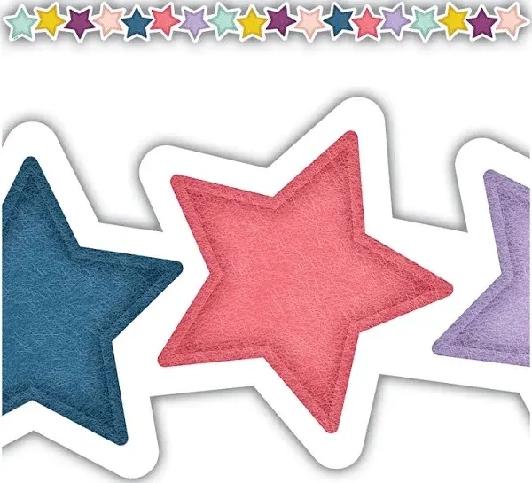 Teacher Created Resources Oh Happy Day Stars Die-Cut Border Trim