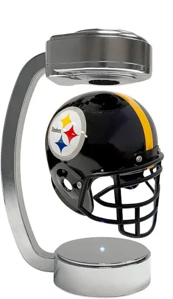 Officially Licensed NFL Mini Rotating Levitating Hover Helmet in Chrome