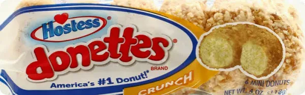 Hostess Donettes Crunch Mini Donuts