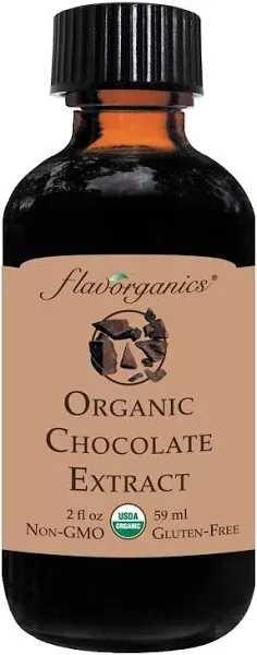 Flavorganics Organic Chocolate Extract, 2 Ounce Bottle