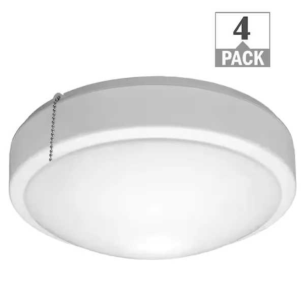 Hampton Bay 11 in. 2700K Warm White and 4000K Bright White Universal LED Ceiling Fan Light Kit 53701101