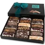 Gourmet Gift Baskets 18 Biscotti Cookie Chocolate Gift Basket | Unique Prime Gift Idea for Holiday, Birthday, Anniversary, Corporate Tray for Men, Women - Oh Nuts