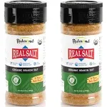 Redmond Real Sea Salt - Natural Unrefined Gluten Free, Seasoning 8.25 Ounce Shaker (2 Pack)