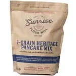 Sunrise Flour Mill USDA Organic 7-Grain Heritage Pancake Mix- 2.5 lbs | Enjoy Fluffy & Tasty Waffles | Easier to Digest with Less Bloating | Zero Additives