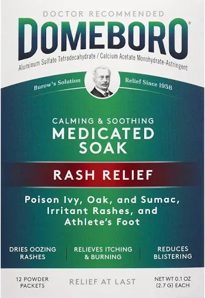 Domeboro Medicated Soak Rash Relief