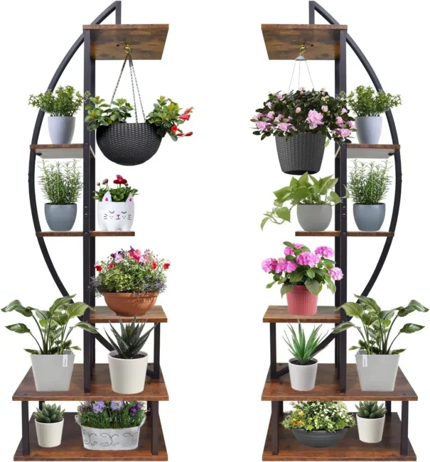 WWahuayuan Half Moon Plant Stand