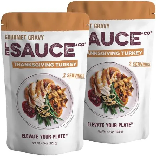 Le Sauce & Co. 2-Serving Thanksgiving Turkey Gourmet Gravy