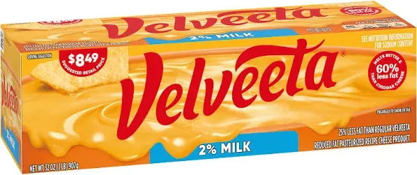 Kraft Velveeta with 2% Milk Cheese, 32 oz (2pk) by Velveeta