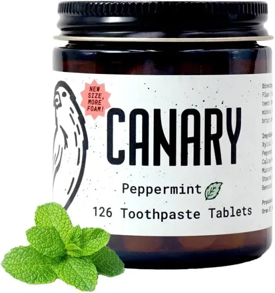 Canary Peppermint Toothpaste Tablets