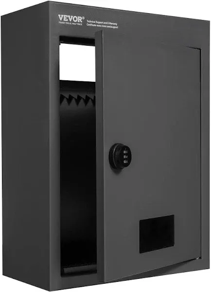 Heavy Duty Steel Through The Wall Drop Box with Combination Lock, Spacious Mailb