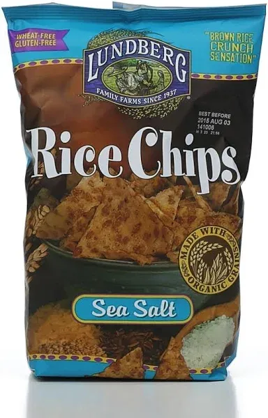 Lundberg Family Farms Original Sea Salt Rice Chips 6 oz Pkg