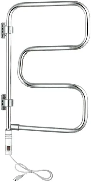 WarmlyYours Elements Polished Chrome 4-Bar Towel Warmer