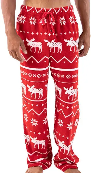 Lazy One Men's Fleece Pajama Pants, Nordic Fleece Pajama Bottoms for Men, Warm Pajama Pants