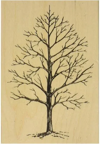 Judikins Winter Tree Rubber Stamp