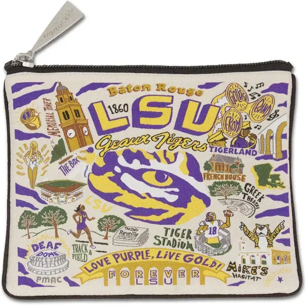 Catstudio Louisiana State University Collegiate Zip Pouch